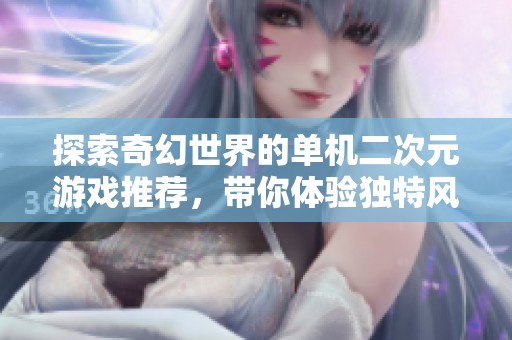 探索奇幻世界的单机二次元游戏推荐，带你体验独特风格的游戏乐趣