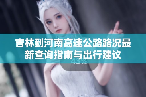 吉林到河南高速公路路况最新查询指南与出行建议