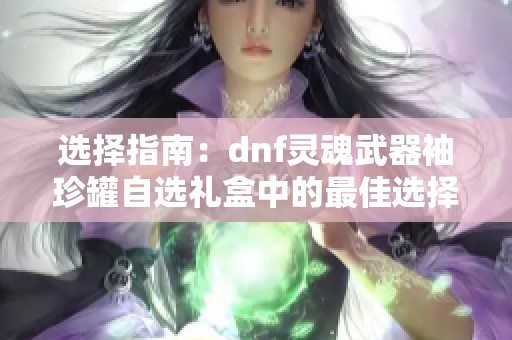 选择指南：dnf灵魂武器袖珍罐自选礼盒中的最佳选择解析
