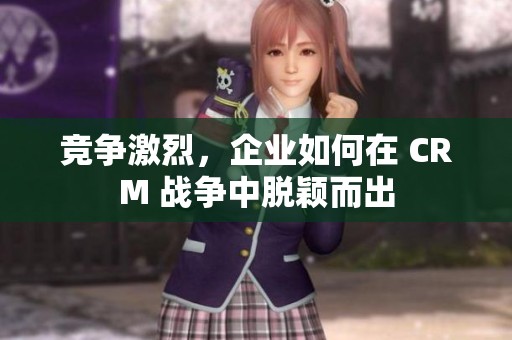 竞争激烈，企业如何在 CRM 战争中脱颖而出