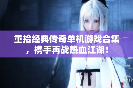 重拾经典传奇单机游戏合集，携手再战热血江湖！