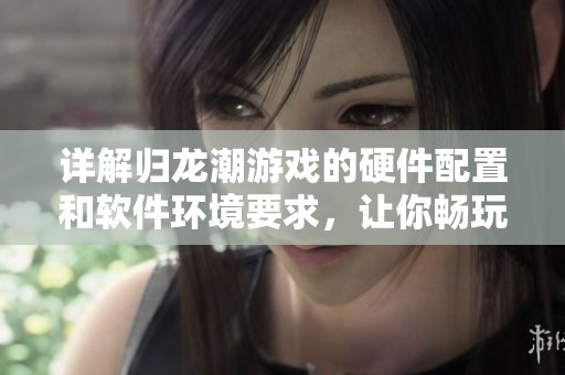 详解归龙潮游戏的硬件配置和软件环境要求，让你畅玩无阻