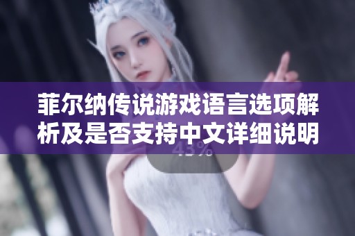 菲尔纳传说游戏语言选项解析及是否支持中文详细说明