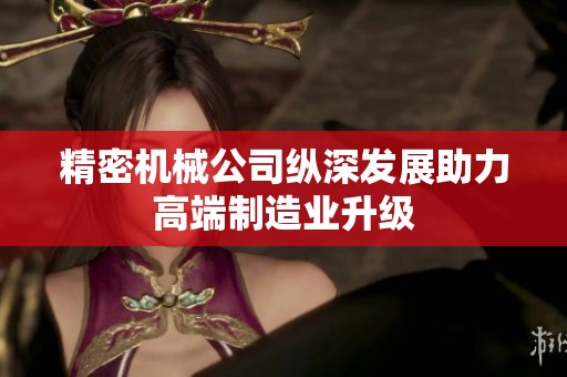 精密机械公司纵深发展助力高端制造业升级