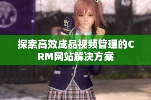 探索高效成品视频管理的CRM网站解决方案