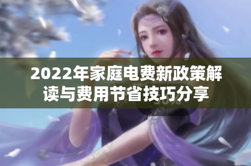 2022年家庭电费新政策解读与费用节省技巧分享